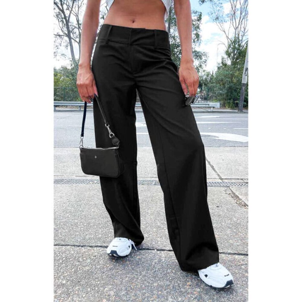 Beginning Boutique Maeve Trouser Pants Size 6 Wide Leg Minimalist Neutral NWT